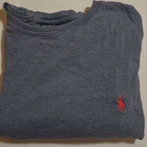 Polo Ralph Lauren Crew Neck T-Shirt  Charcoal Gray Grey small 100% Cotton